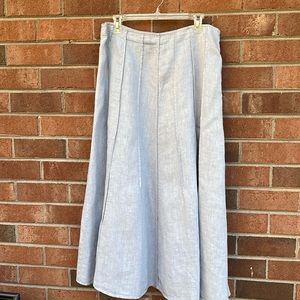 J.Jill size 12 linen polyester blend skirt.
